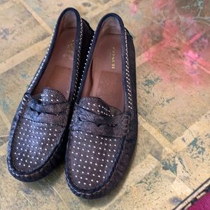 Coach loafers with decorative small studs